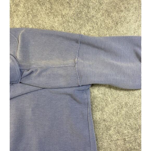 Tommy Bahama Shirt Mens Large Blue Silk Blend Polo Ribbed Golf Outdoor - Picture 8 of 10